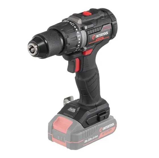 Акумуляторний дриль-шуруповерт INTERTOOL WT-9360 20V шурупокрут дрель