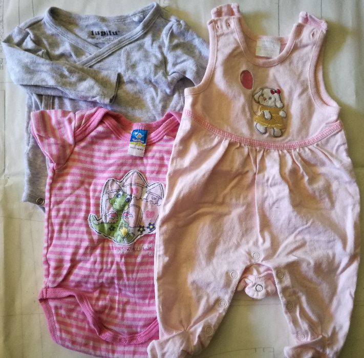 20 szt PAKA dla niemowlaka wyprawka body sukienka roz. 50+