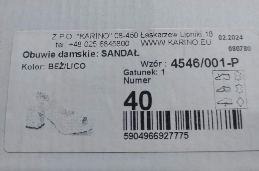 Piękne skórzane sandały polskiego producenta Karino