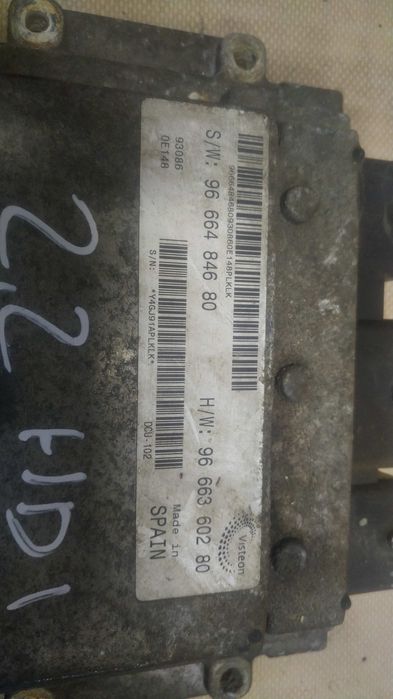 ) Ducato III Boxer zestaw startowy stacyjka kluczyk komputer 2.2 HDI