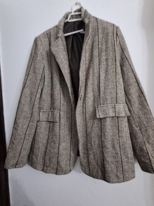 Blaser castanho/creme