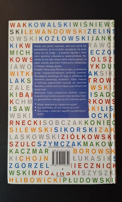 1000 najpopularniejszych nazwisk w Polsce
