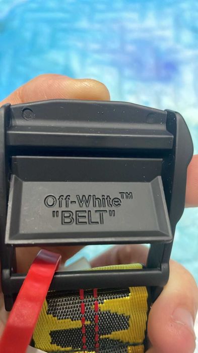 Cinto Off-White Amarelo