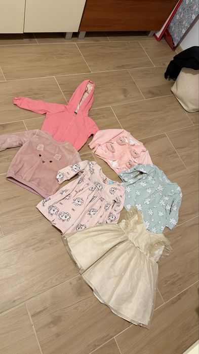 Zestaw ubranek dla dziewczynki r. 86 Bonprix, Sinsay NOWE buciki NEXT