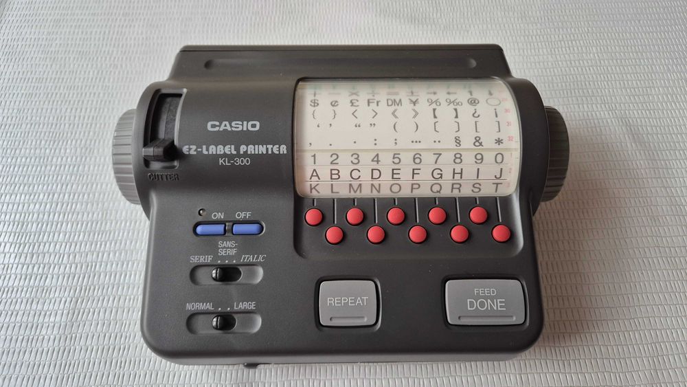 Drukarka etykiet samoprzylepnych Casio KL-300 + taśmy etykietowe