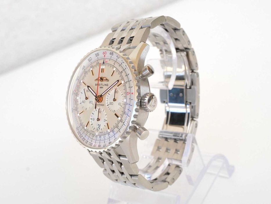 Breitling Navitimer 1 B01 Chronograph Steel 41mm Silver Dial