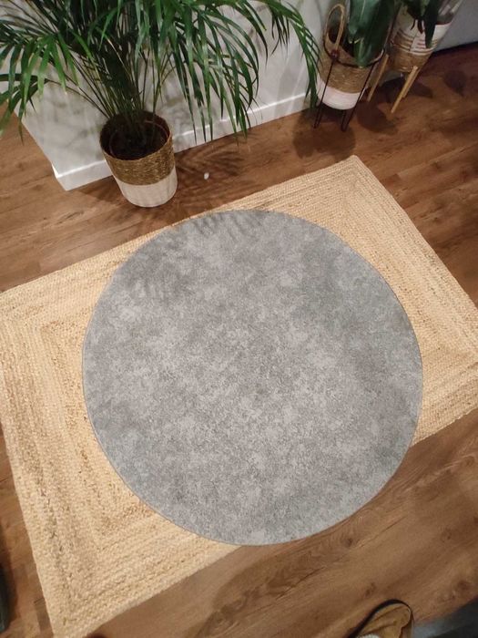 Tapete Redondo Ikea STOENSE (130 cm) - pelo curto