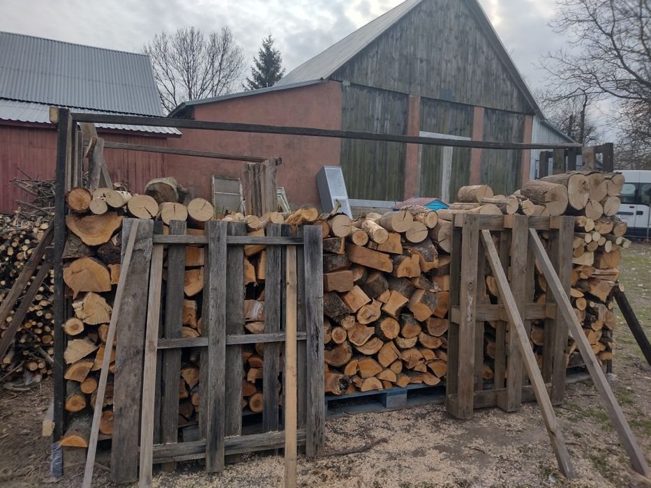Drewno dąb, buk, grab, owocowe. Sezonowane