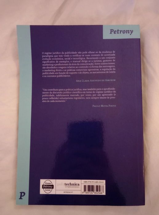 Livro Manuel de Direito da Publicidade