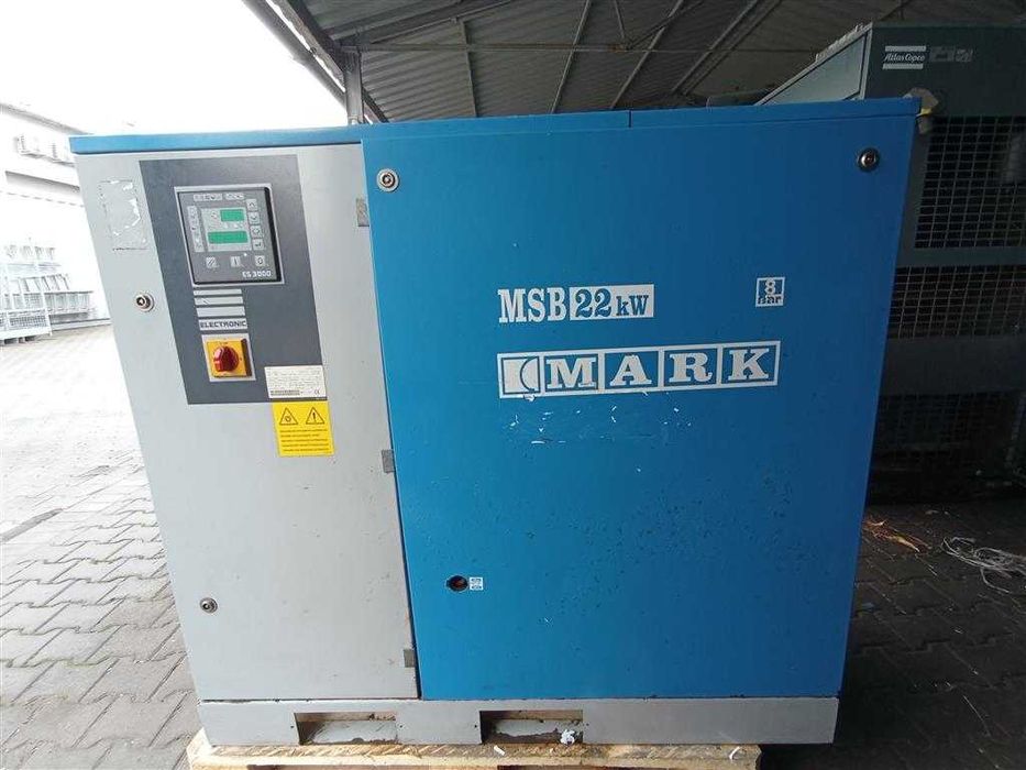 SPRAWNA!!! Sprężarka śrubowa MARK MSB22/8 22kW 3,2m³/min S014182
