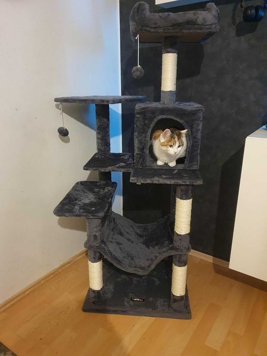 Drapak dla kota duży wysoki drapak NOWY dla kota domek legowisko NOWY