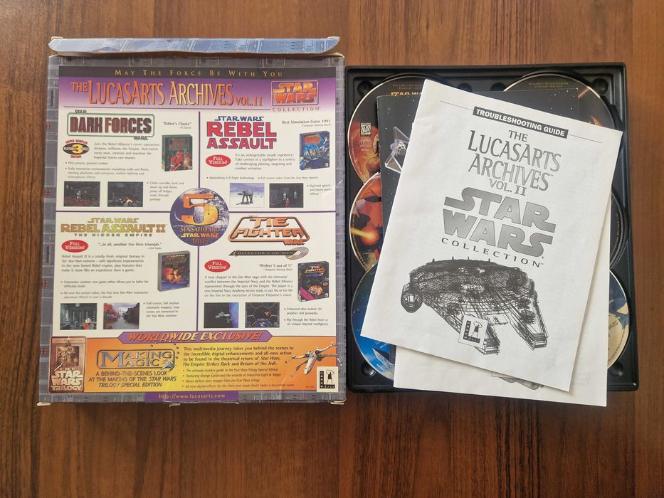 LucasArts Archives vol II PC CD BIG BOX star wars