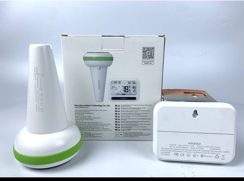 Бездротовий термометр для басейну INKBIRD IBS-P03R з монітором IM-03-W