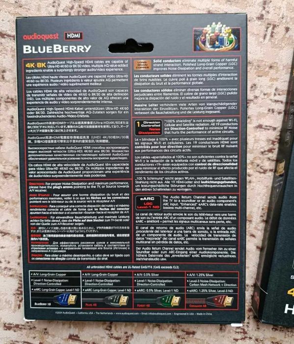 Кабель HDMI AUDIOQUEST hd 0.6m 18G HDMI BlueBerry