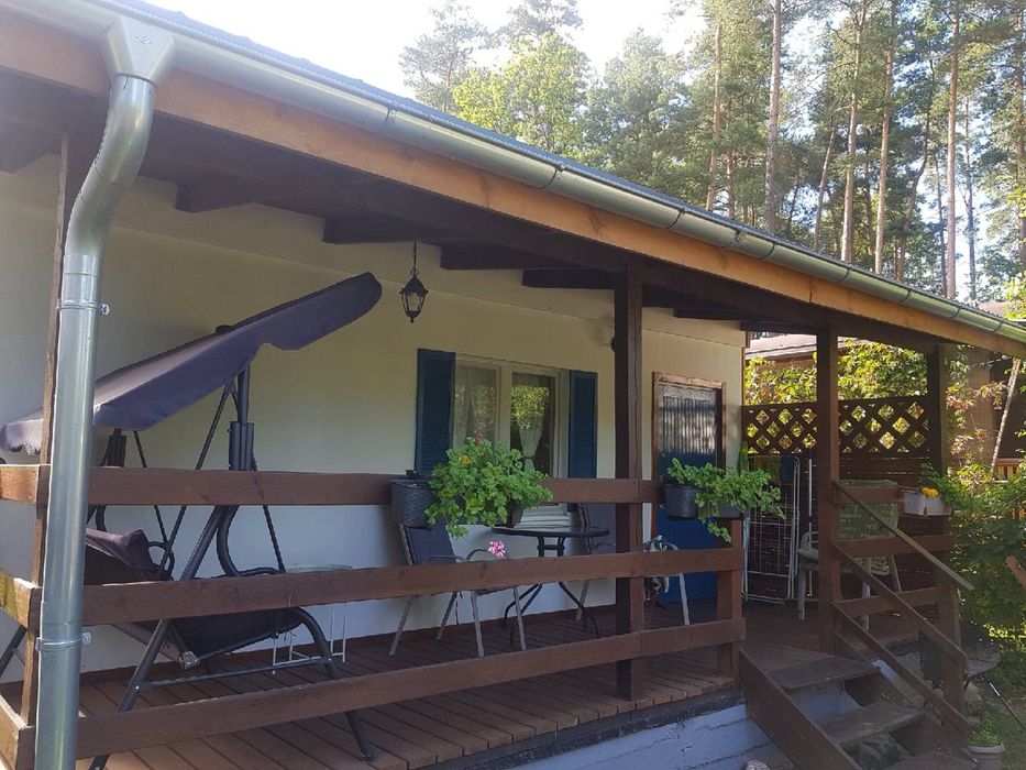 Domek nad jeziorem Symsar Warmia i Mazury prywatny pomost las grzyby