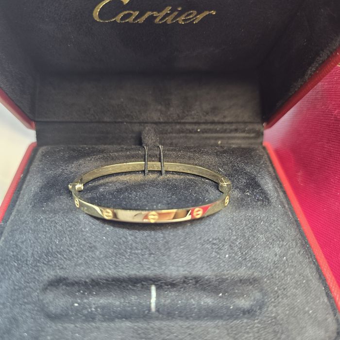 Cartier love тонкий браслет