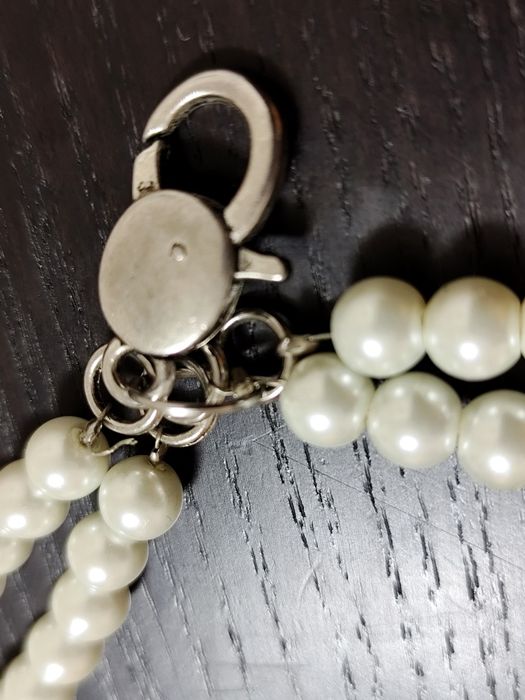 Colar de pérolas com pendente Coração de Viana