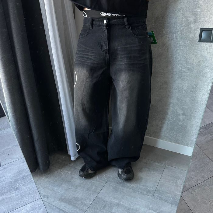 Gothic baggy y2k jeans джинси широкі rap sk8 racer represent baggy