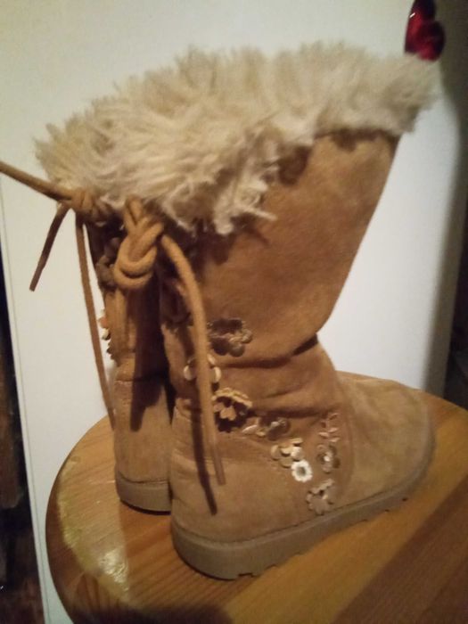 Buty botki kozaki zimowe dla dziewczynki 2-3 lata r. 24