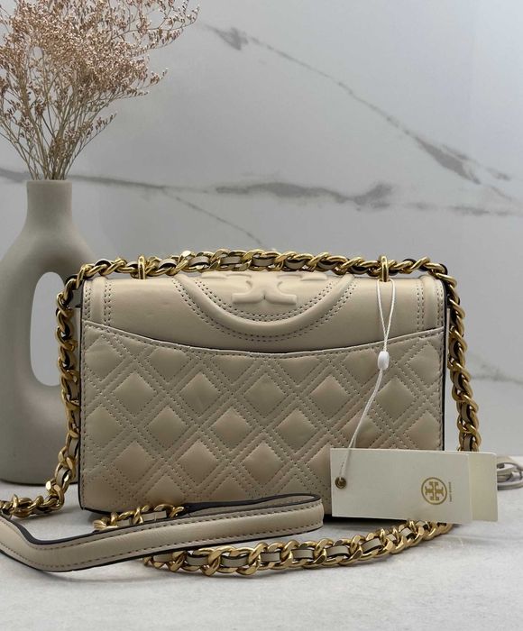 Шкіряна сумка від Tory Burch Leather біла Оригінал (НОВА) Тори Берч оригинал