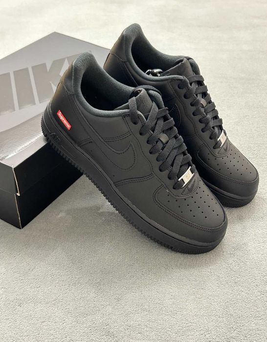 Nike AirForce 1 Low Supreme Czarne 42