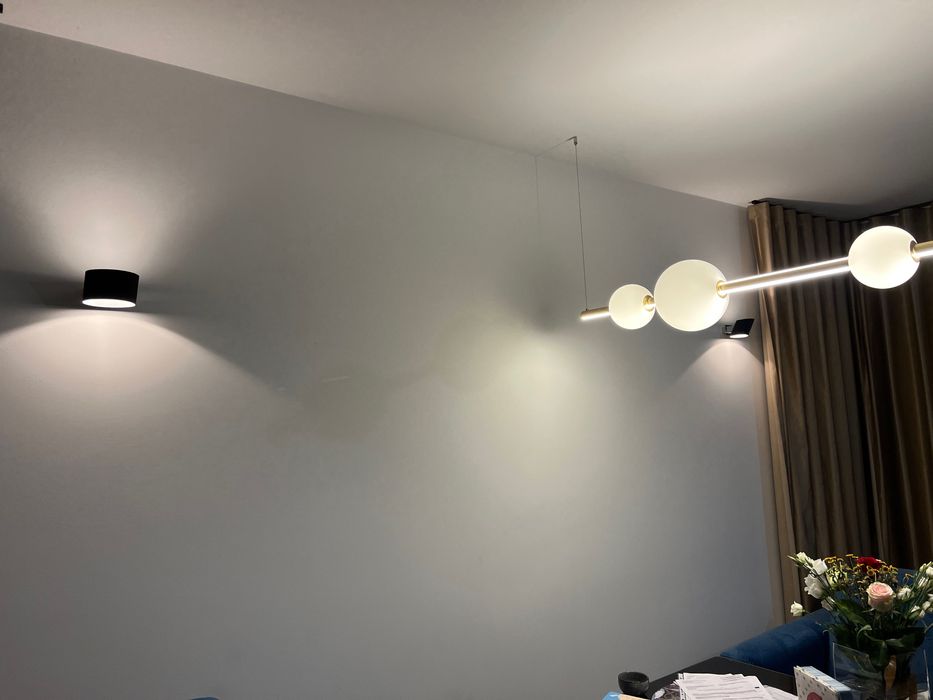 Kinkiety ścienne do salonu- luksus, romantyczny nastrój- komplet 2szt.