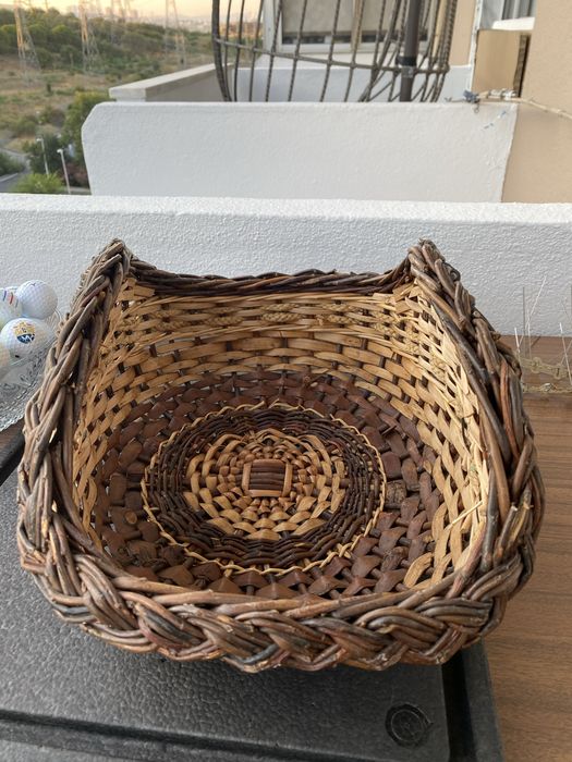 Cesta de Vime Artesanal – 38x30x21 cm