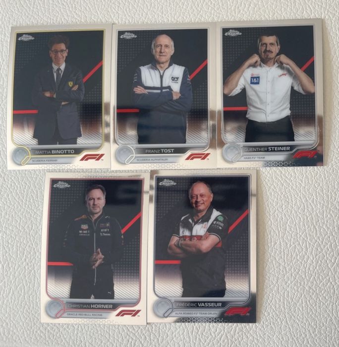 Lote de 122 cartas Topps F1 Chrome 2022