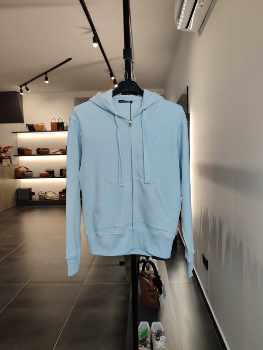 Худі Acne Studios Ferris Zip Hoodie Ice Blue