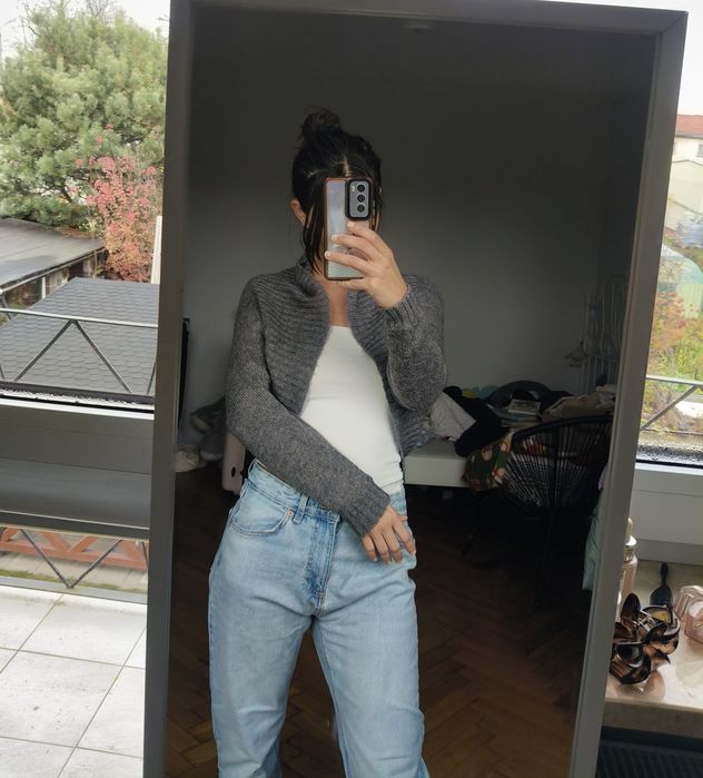 Sweter moherowy moher swetaer wełniany sweter H&M