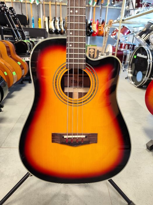 Gitara basowa elektroakustyczna Stagg