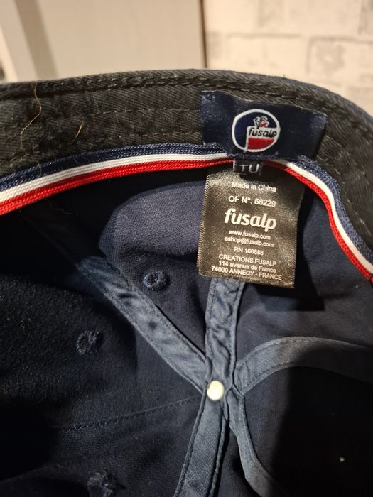 Czapka z daszkiem dżokejka fusalp granatowa