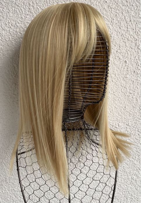Premium Ultra włosy doczepiane, naturalny blond (refleksy ) topper 1.