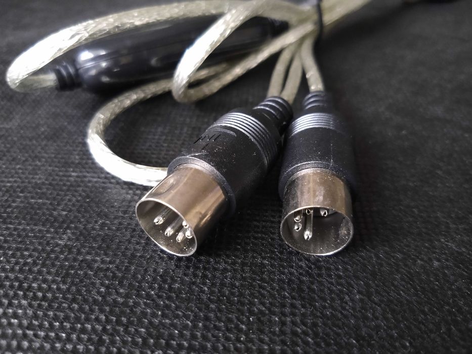 Konwerter adapter USB MIDI 2x DIN-5 2 metry