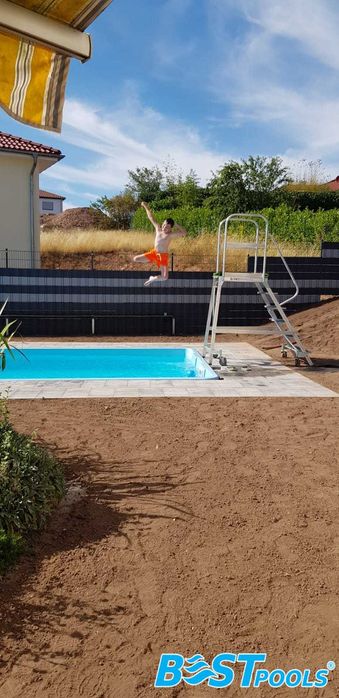 Poliestrowy basen ogrodowy ITAKA 6.5x3.5x.1.55m - PRODUCENT Bestpools