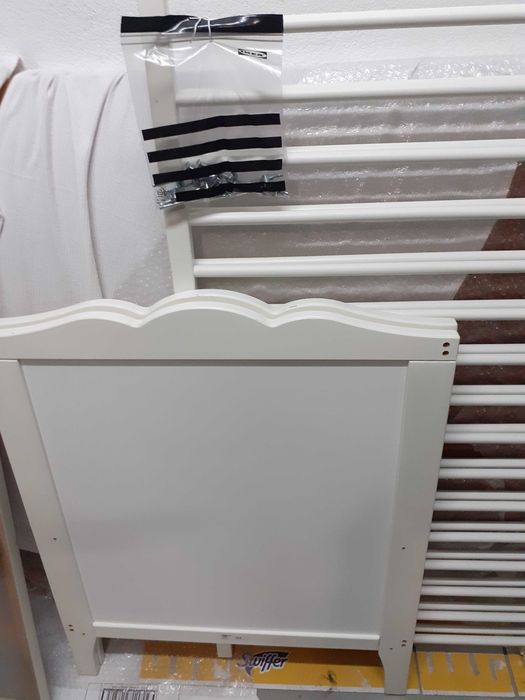 Berço branco ikea com colchão maxcolchon
