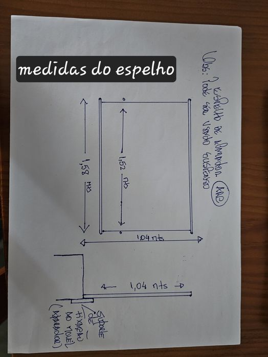 Espelho em cerejeira ARC