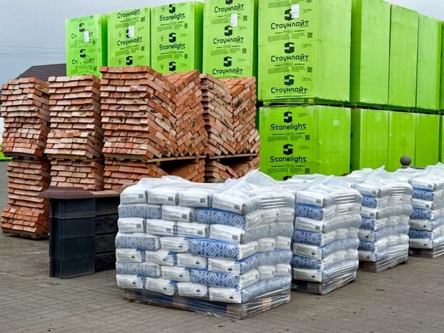 Газоблок Піноблок Стоунлайт, Блоки з відсіву, Цегла, Стіновий Будівельний Блок, Блоки для паркану Сарни