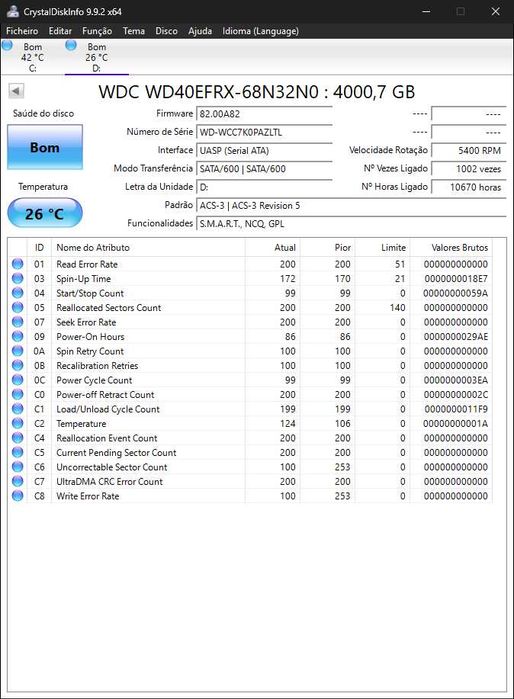 Disco HDD WD Red Plus 4TB NAS 3.5 SATA CMR - NASware 3.0