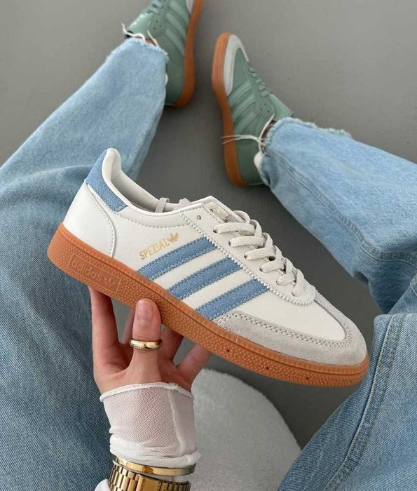 !SALE! Жіночі Adidas Handball Spezial Beige Blue 36 37 38 39 40 41