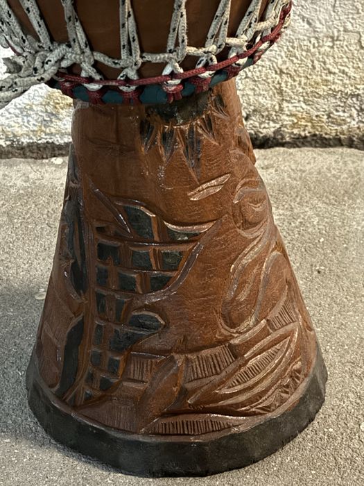 Tambor Africano Artesanal de Cabo Verde – Feito à Mão