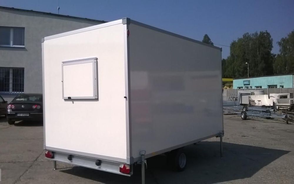 Przyczepa socjalna biuro mieszkalna stróżówka kontener Wypożyczalnia