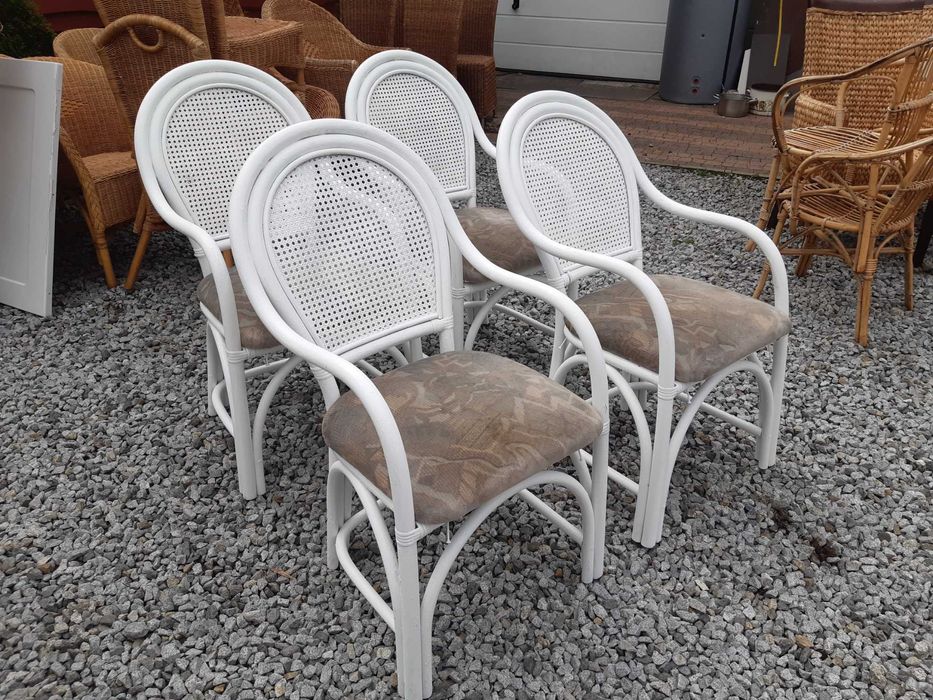 wygodne fotele rattanowe duże