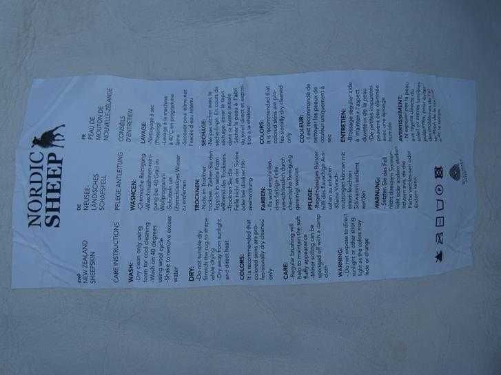 chodniczek OWCA skóra owcza FUTRO Z OWCY 90 cm NEW ZELAND