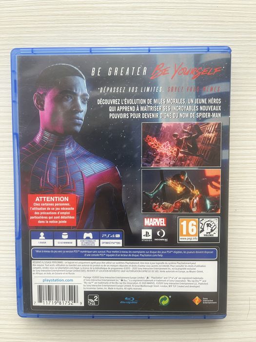 Диск Spider man на PS4, Miles Morales