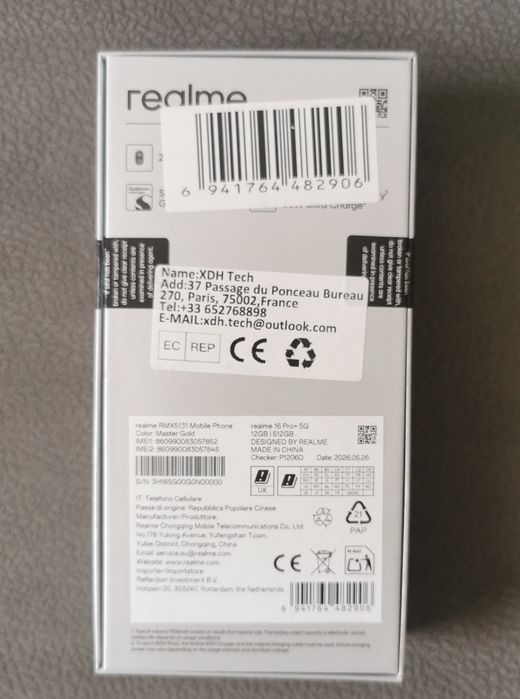 Realme 16 pro + 5G 12 GB 512 Ram