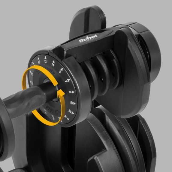 Чавунні гантелі Rebel Active 40 кг, регульовані / регулируемые гантели