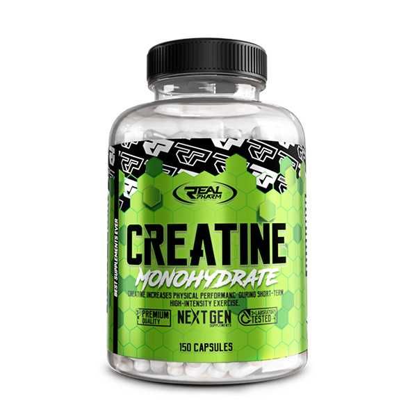Real Pharm Creatine 120kaps Monohydrat Kreatyny Kreatyna Siła mięśni