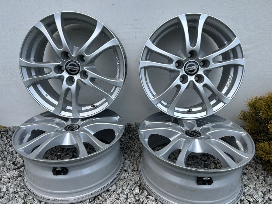 Alufelgi felgi Nissan Qashqai 5x114.3 R16 czujniki ciśnienia