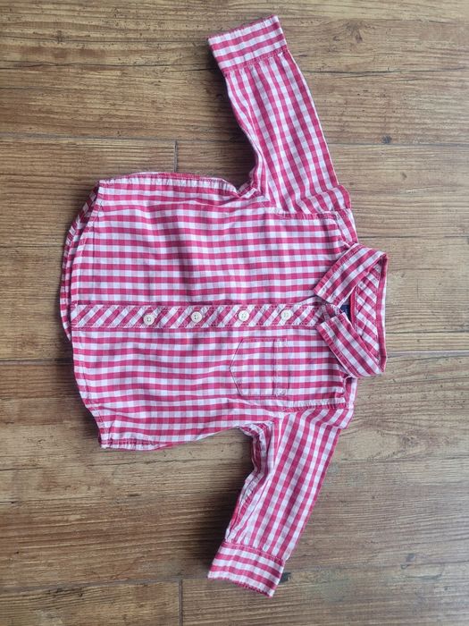 Rewelacyjna Koszula w kratkę Baby Gap 6 - 12 m